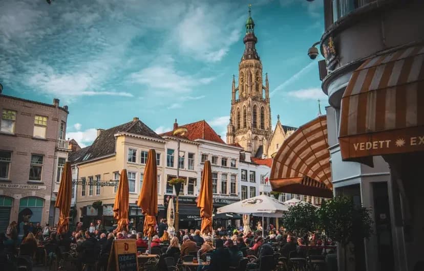 Terras aan de Grote Markt in Breda